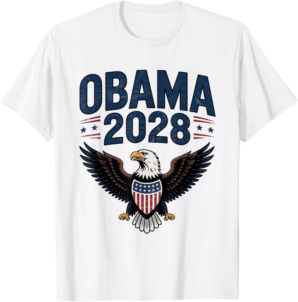 

Obama 2028 Shirt Vote Obama For President 2028 Unisex T-Shirt 2XL