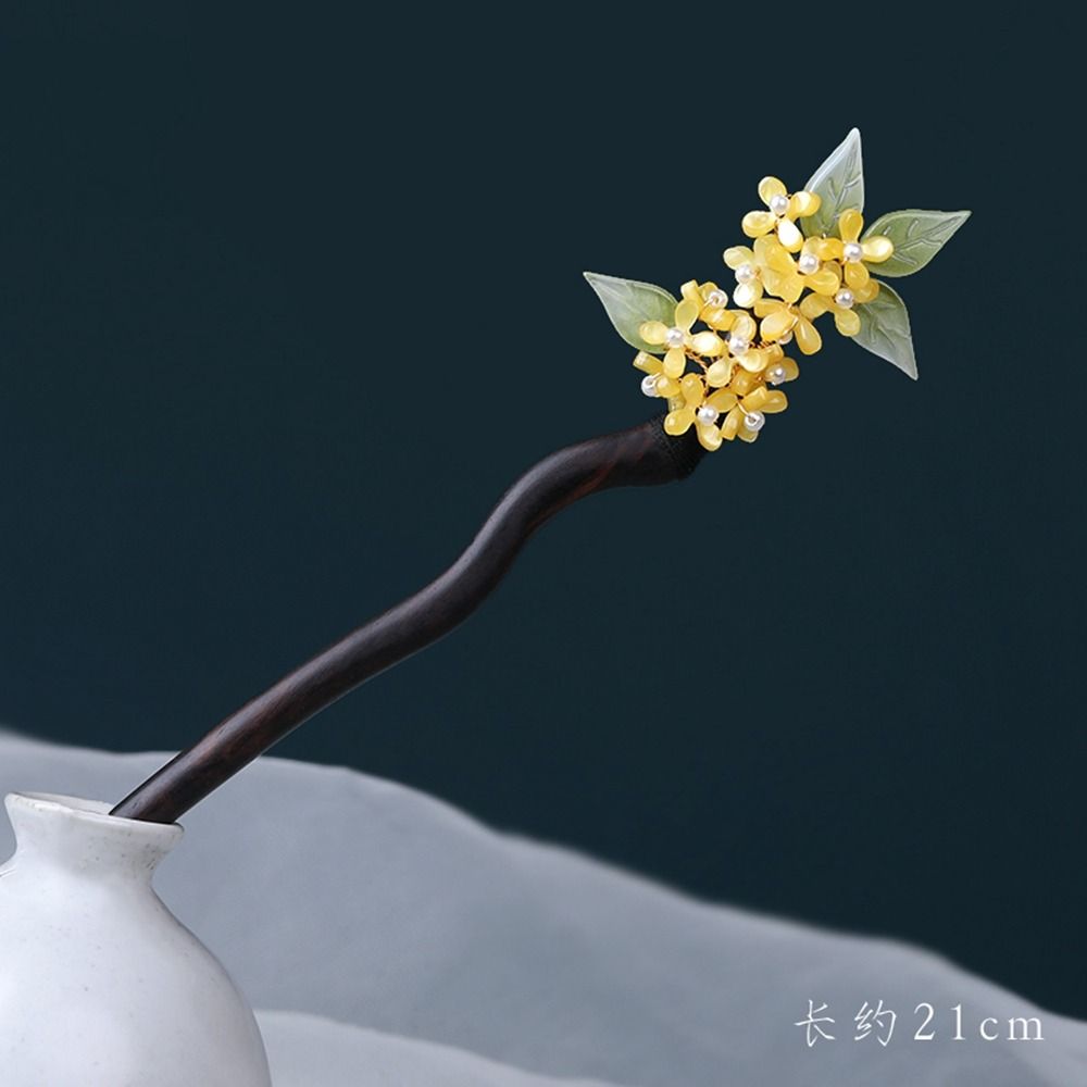 

Головной убор жемчуг китайский стиль головной убор деревянная шпилька старинный стиль шпилька палочки для волос ханьфу