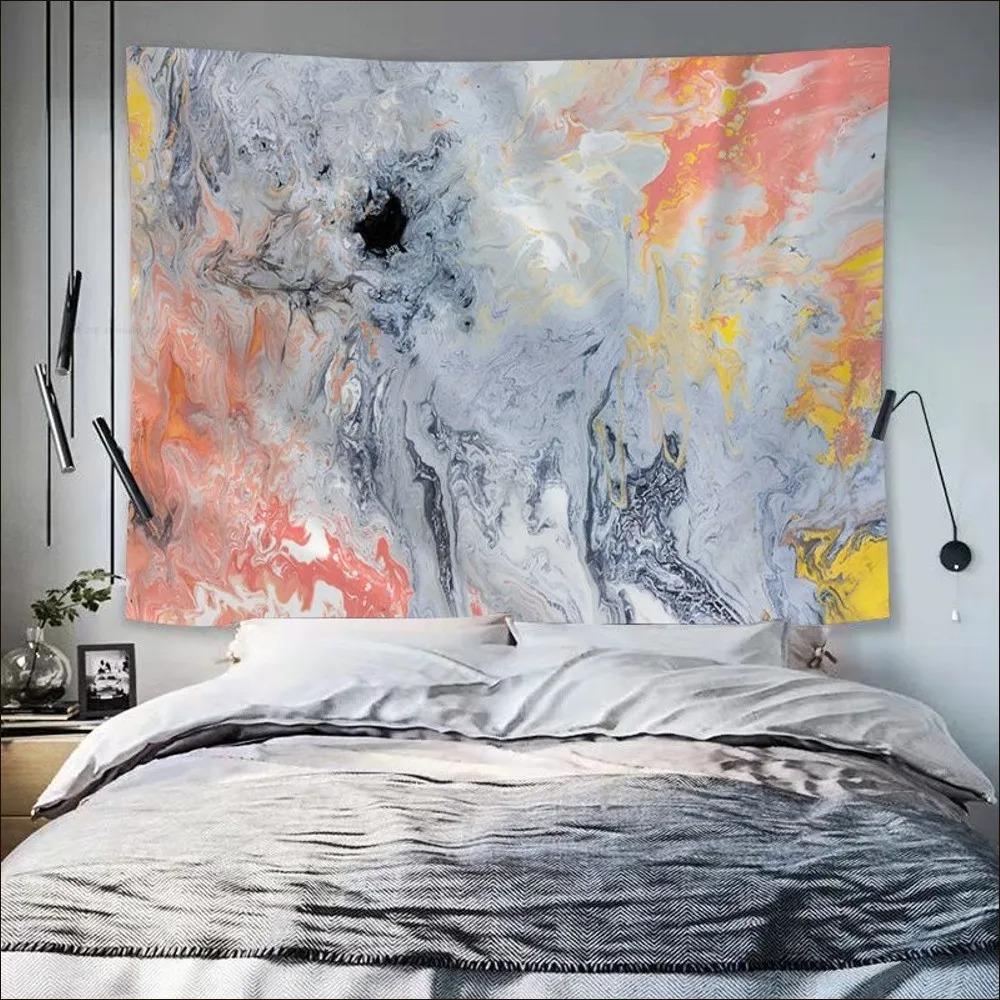 Office Living Room Tapestry Simple Marble Pattern Hanging Cloth Home Wall Decoration Tapestry