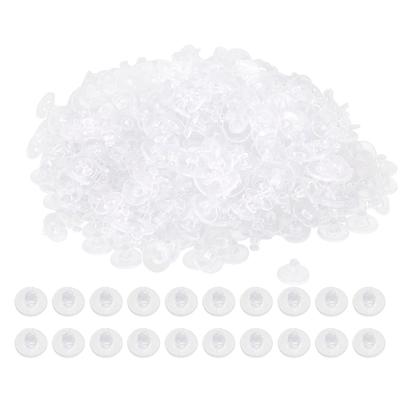 500pcs DIY Earrings Back Stopper Silicone Transparent Earrings Locking Backing Earplug Accessory