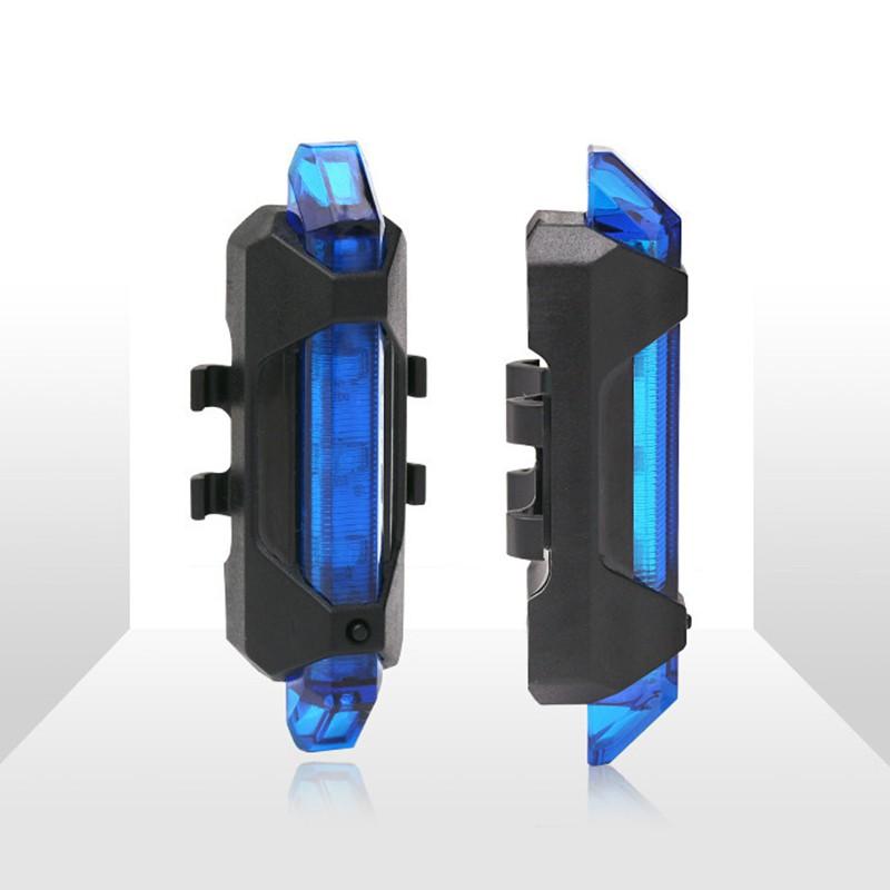 

Велосипедный светильник Портативный USB перезаряжаемый задний фонарь безопасности Задний фонарь синий