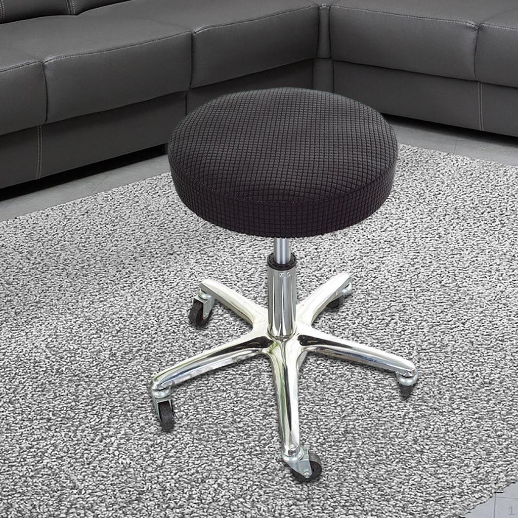 Stool Cover Washable Polyester Fiber Round for Lift Home