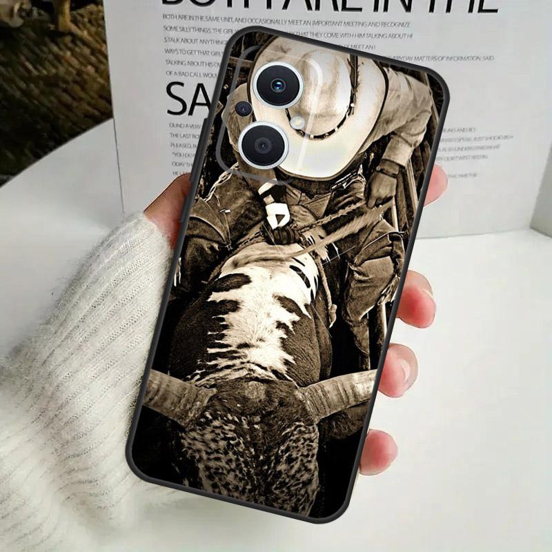 Extreme Sport Rodeo Cowboy Phone Case For OPPO Reno 8 7 Lite 8T 11 12 13 14 14F 10 Pro OPPO Find X8 X6 X5 X9 Pro Cover