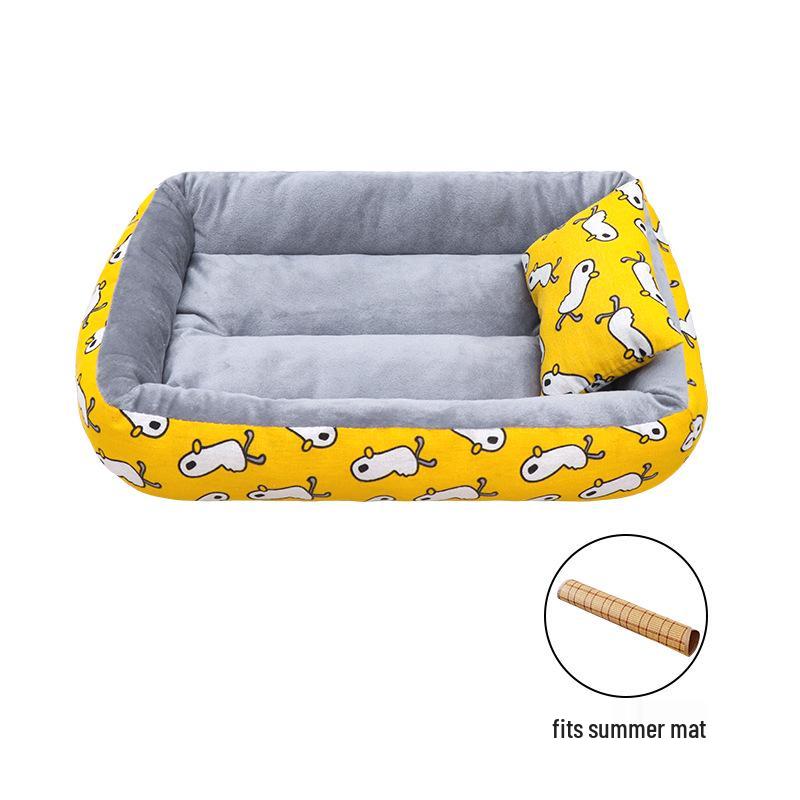 Four Seasons Universal Thickened Pet Bed for Cats & Dogs - Small, Medium, Large