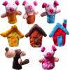Cartoon Finger Puppet Role Play Story Telling Props Family Animal Style Parent-Child Interactive Doll Early Education Gift ZYF