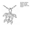 Hollow Sea Turtle Necklace Good Luck Longevity Turtle Pendant Necklace Sparkling Rhinestone Necklace Jewelry Gift for Her Wife Friend