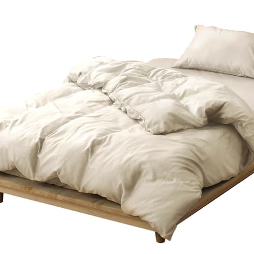 Iris Ohyama Quick-Drying Chambray Duvet Cover, Single Size, Soft and Durable, Long-Lasting Friction Resistant, Prevents Shrinkage and Shape Loss, Drie