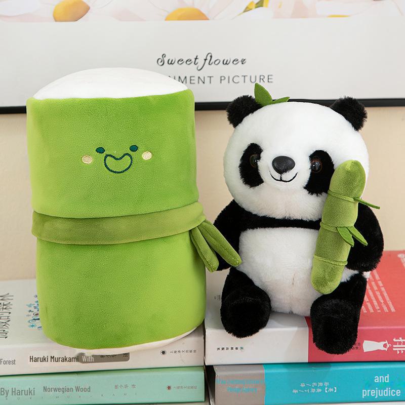 

Мягкая игрушка-тряпичная кукла «Бамбуковая панда» — небольшой подарок на день рождения или подушка-украшение для автомобиля 25cm [0.235kg]