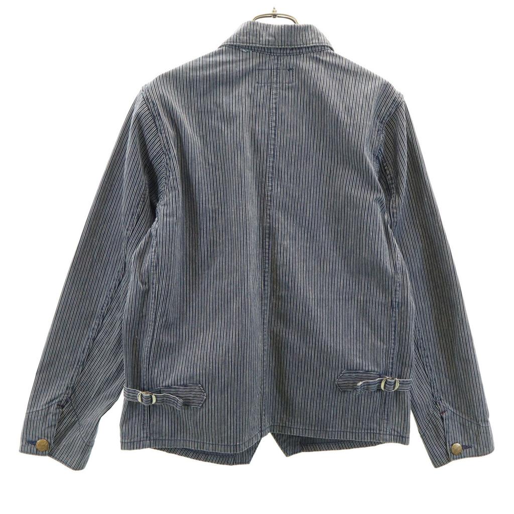 Trophy Clothing made in Japan Hickory Stripe Overall 36 Indigo Herren Gebraucht
