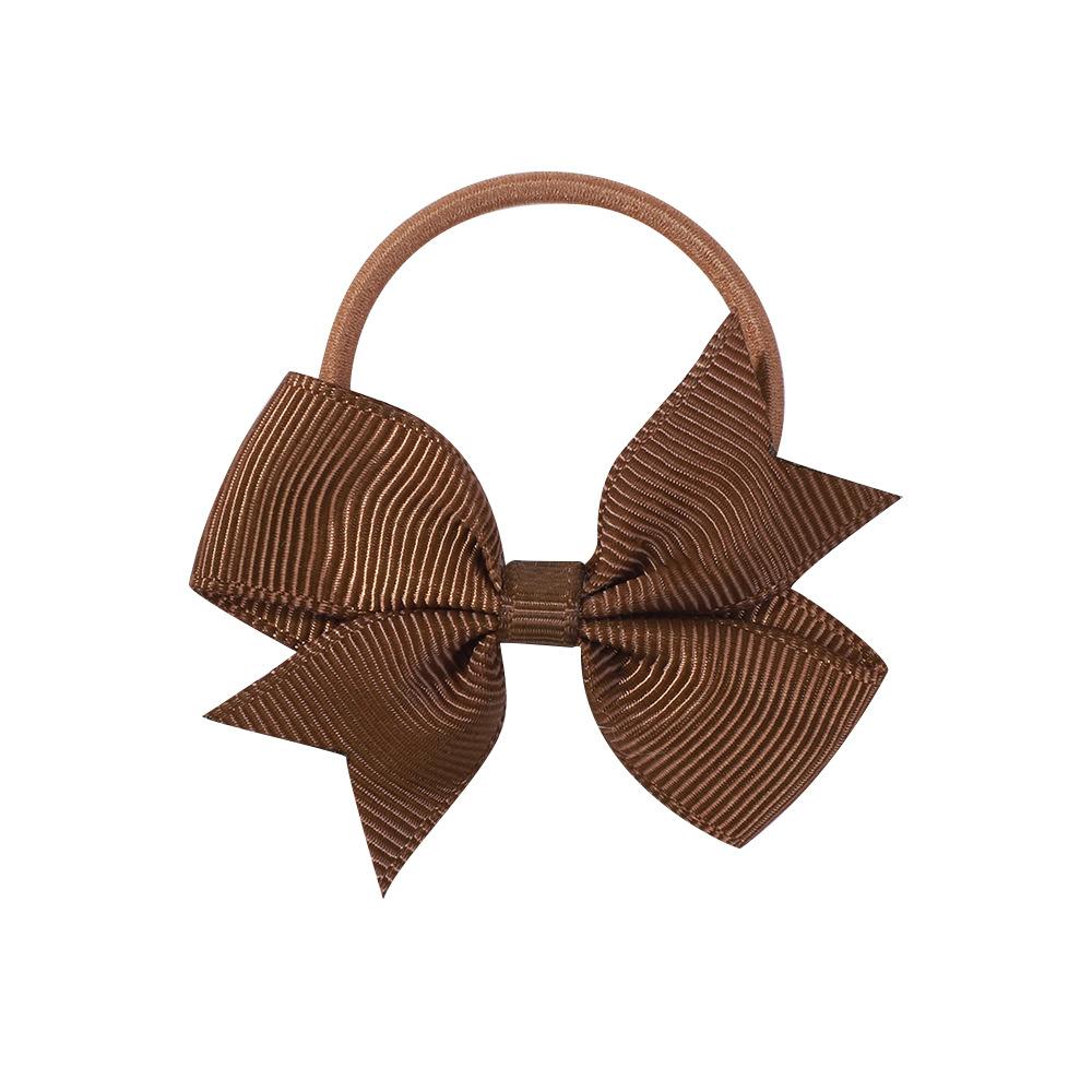 Children'S Versatile Xiaoqi Small Bow Solid Color Rubber Band Hair Band Baby Headgear Girls Hair Accessories 028