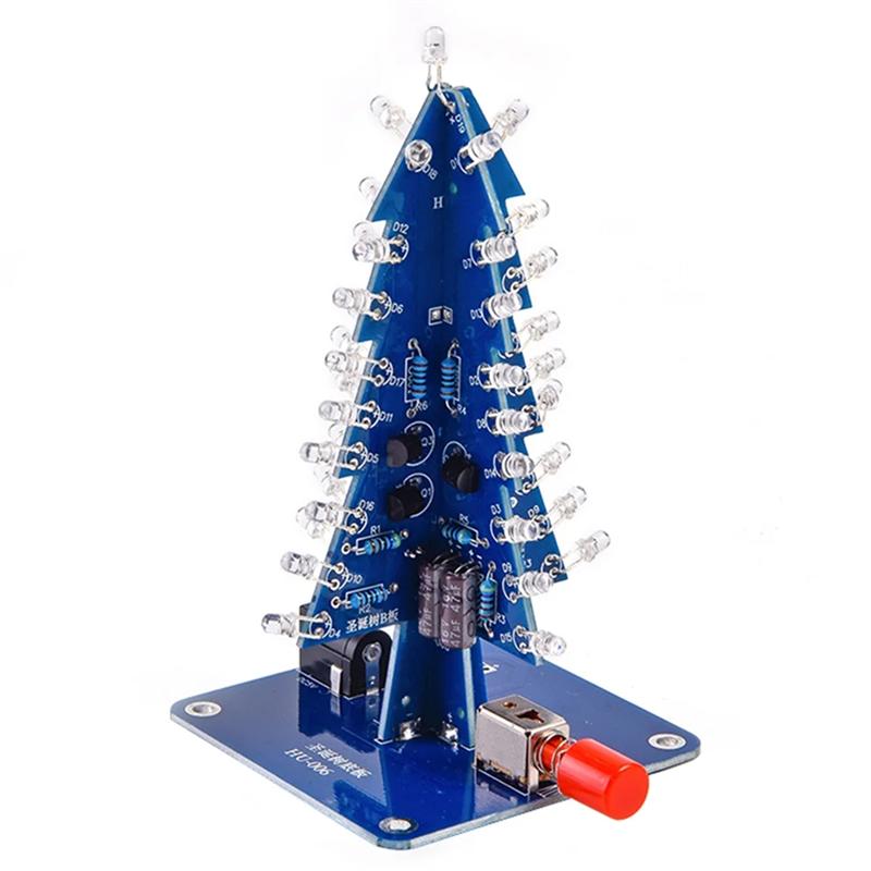 A20F-DIY Christmas Tree Kits Colorful RGB LED Christmas Tree Electronic Science Assemble Kit For Christmas Trees DIY