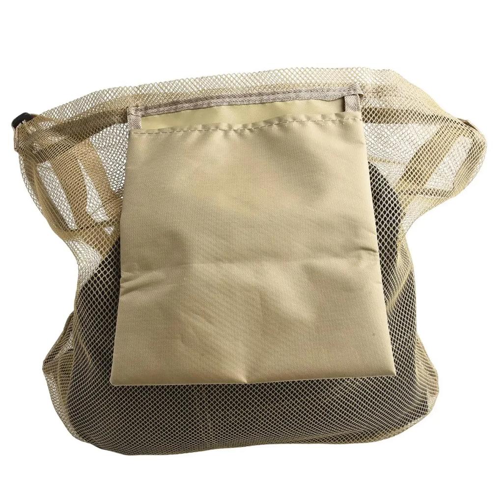 Adjustable Strap Picking Bag Outdoor Foraging Bag Foldable Mesh Bag 40*35*10cm Mushroom Picking Bag Multi-functional Use