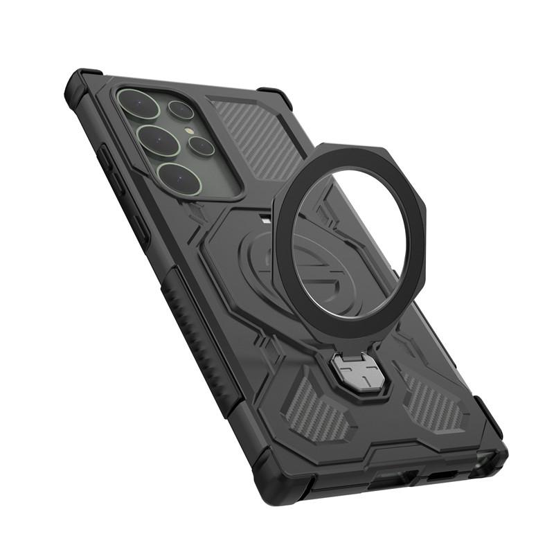 Magnetyczne etui pancerne do Samsunga Galaxy S24 Ultra Etui Samsung Galaxy S24 Ultra 5G Pokrowiec Magsafe Bezprzewodowe ładowanie Pokrowiec na telefon