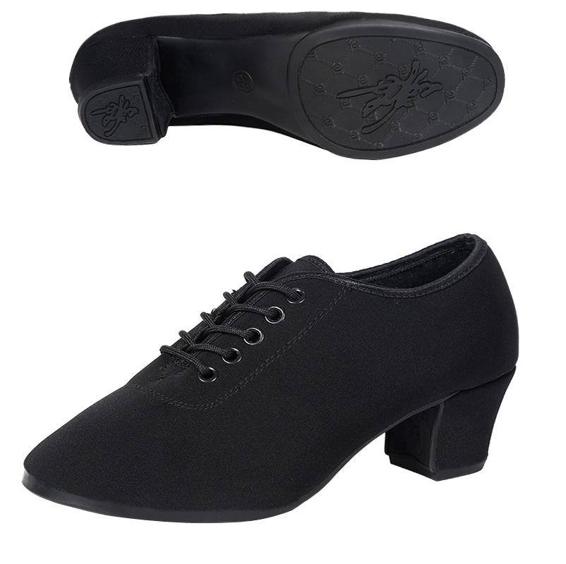 Comfort Latin Dance Shoes Woman Teacher Adult Oxford Shoes Modern Square Ballroom Canvas Women Shoes Comfortable Sneakers Female
