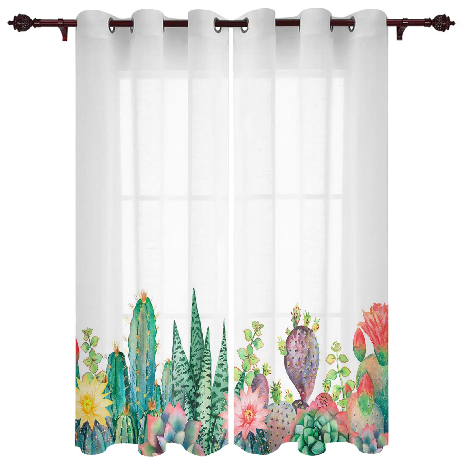 Завод кактус горшок украшения дома шторы товары для дома гостиная спальня занавеска 135W — фото 18
