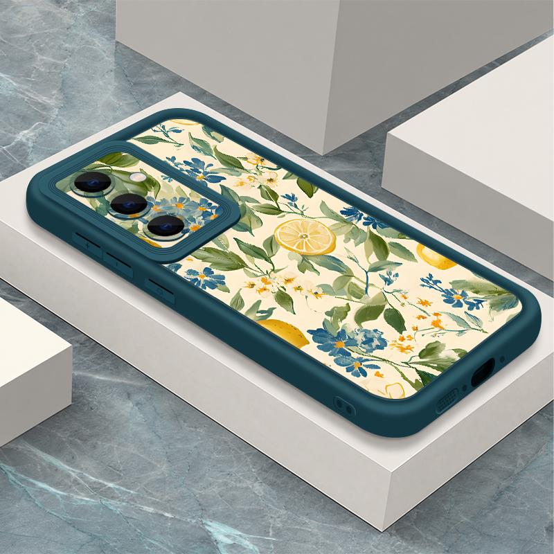 Pastoral Wildflower Case For Samsung S26 S25 Ultra S24 S23 S22 S21 FE A18 A54 A55 A16 A26 A36 A56 A17 A27 A37 A57 5G Shockproof Bumper Cover