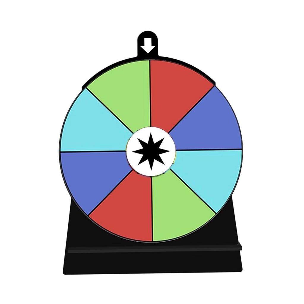 Colored Rotating Wheel Fortune Wheel Editable Roulette Wheel Drinking Game for Adults for Classroom Supermarkets Restaurant