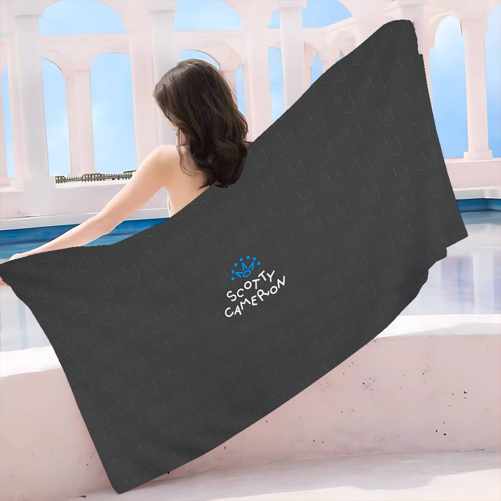 

S-Scotty C-Cameron Sign Bath Towel Microfiber Soft Water Absorbing Breathable For Girl Kids Decorative Cartoon Beach Towel W30*H60(CM)