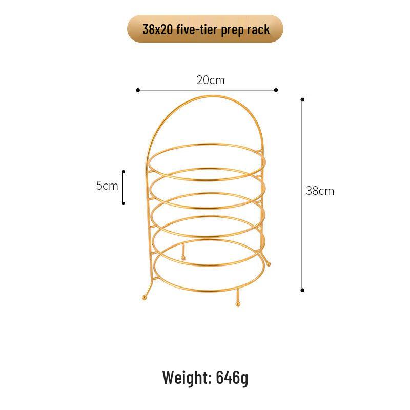 

Stainless Steel Round Dish Storage Rack