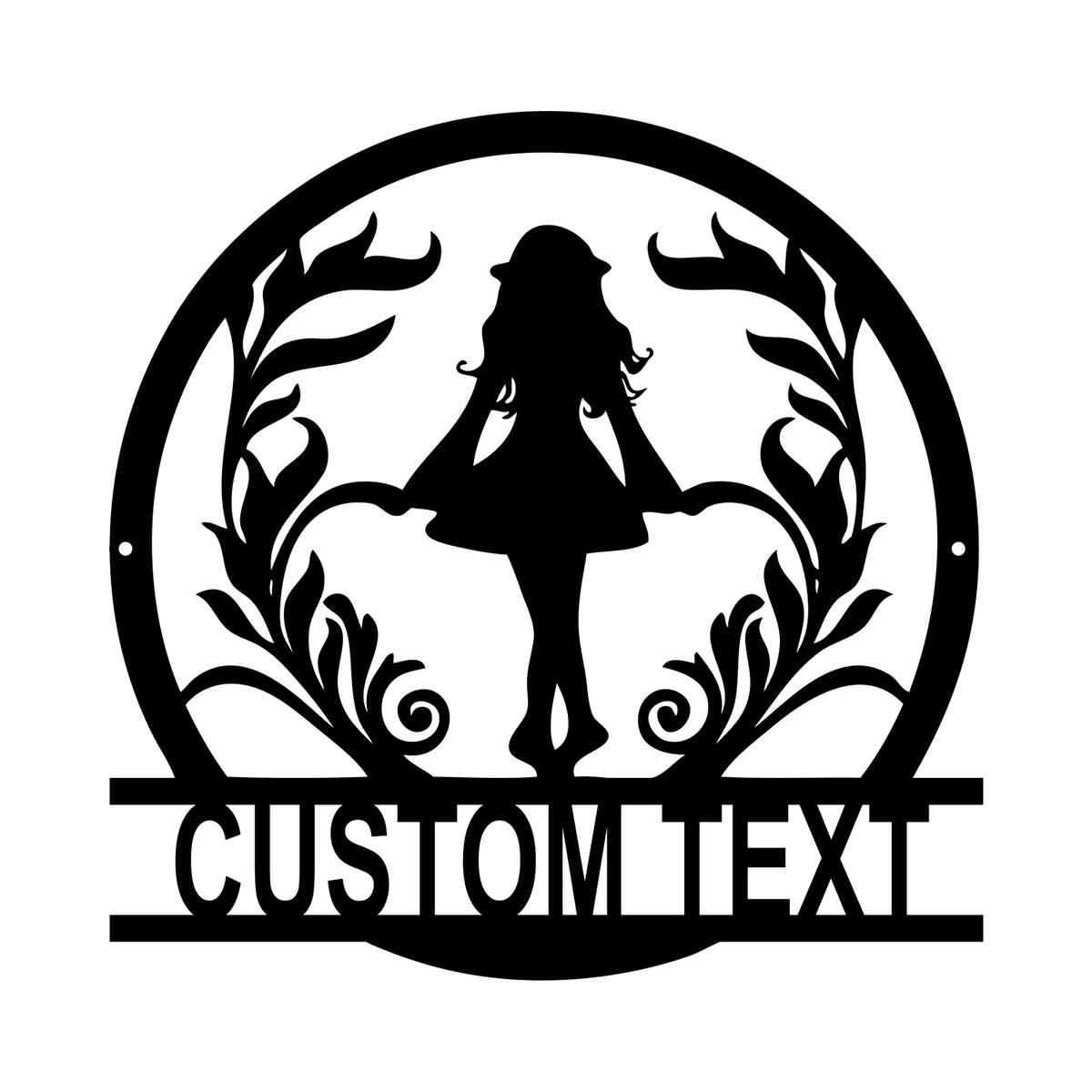 

Irish Dancer Metal Wall Sign Personalized Gift Daughter Christmas Home Decor чёрный