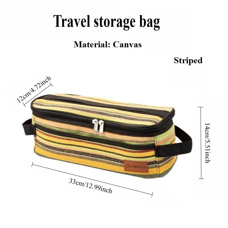 Outdoor Camping Cookware Portable Set Camping, Outdoor Picnicking, Cutlery Storage Bag Self Driving Tour Grooming And Makeup Bag
