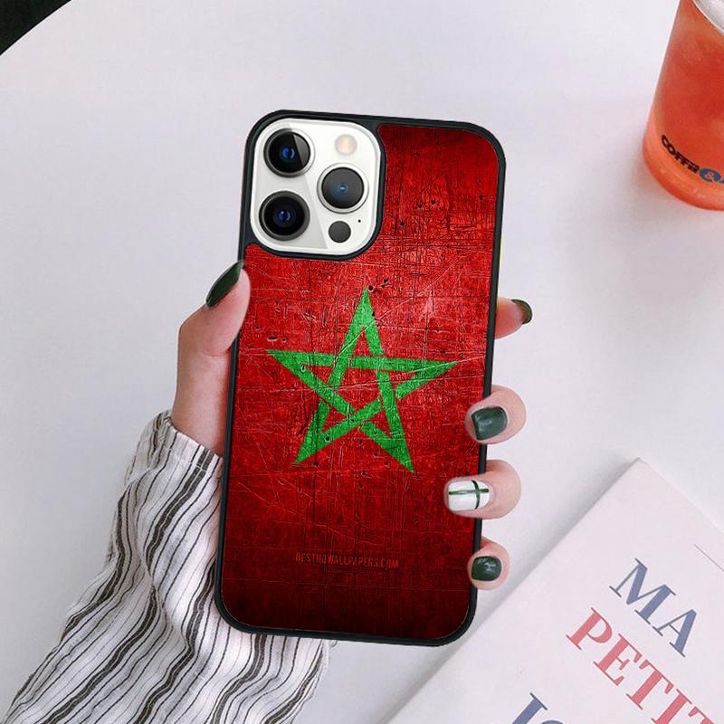

Maroc Morocco Flag Coat Of Arms Phone Case For iPhone 17 Air 16Pro Max 15 14 13 12 Plus Max Cover coque iPhone 16e