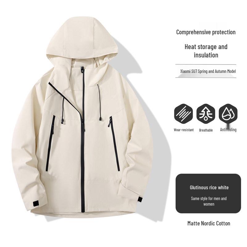 Autumn/Winter Windproof Waterproof Warm Jacket for Mountaineering, Fishing, Cycling, and Workwear with Custom Embroidery and Logo Options