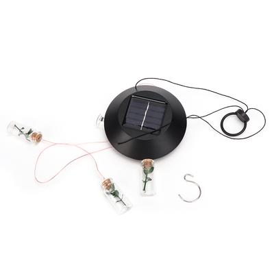 Solar Power LED Colorful Windbell Lamp Wishing Bottle Wind Chimes Decor for Garden