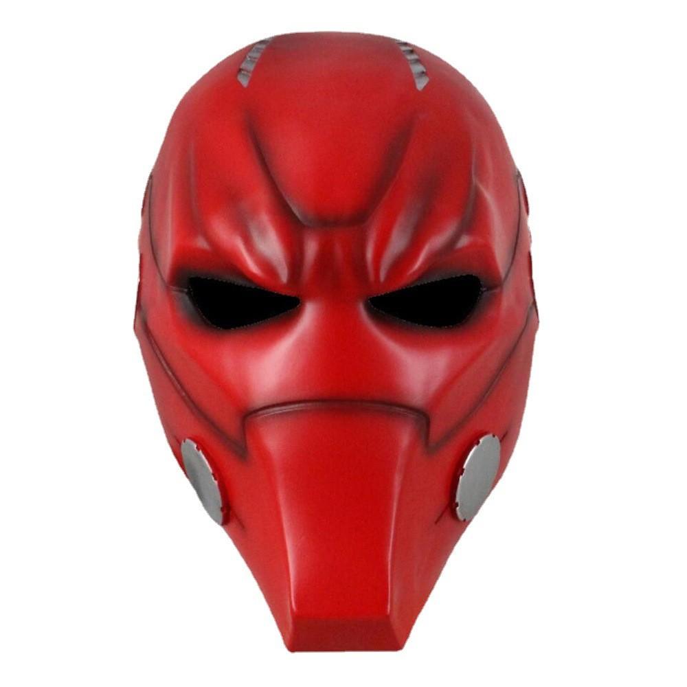 Arkham Knight Maska Red Hood z pryskyřice s hororovým stylem pro cosplay a Halloween