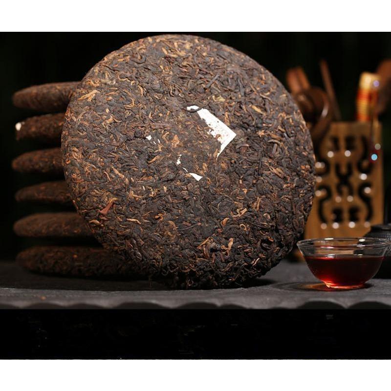 Yunnan Wishful Pu-erh Tea Cake Organic Class Cooked Puer Tea Healthy Drink 357g