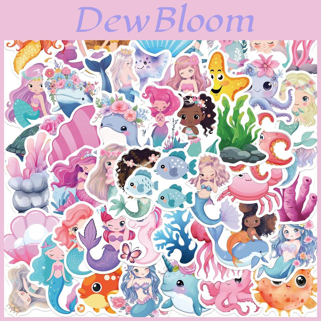 Little Mermaid Graffiti Stickers For Guitar Notebook Luggage Diy Waterproof Decals Wholesale