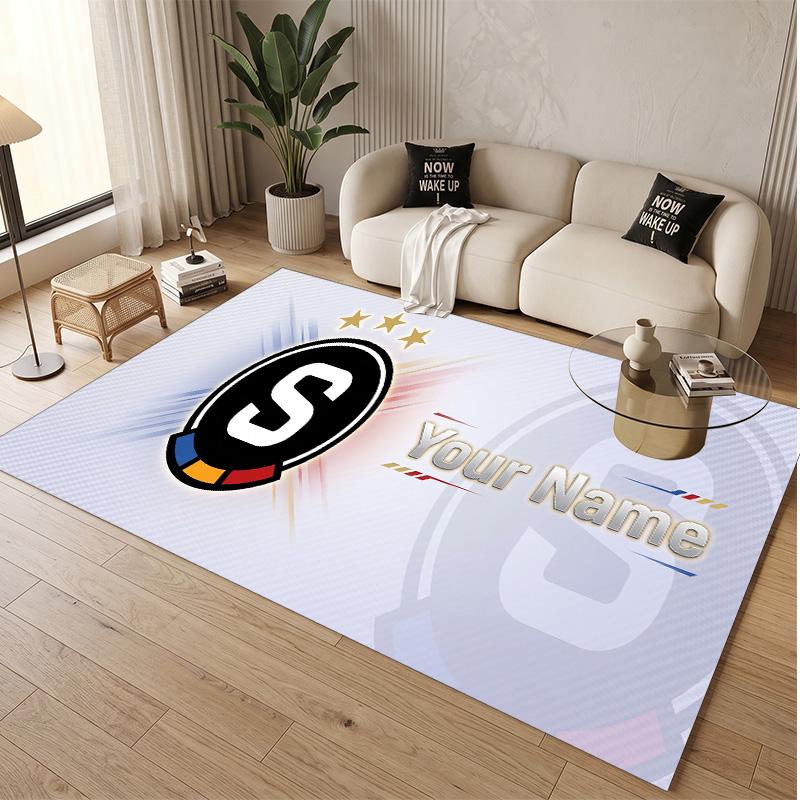 Personalized Crystal Velvet Carpet Sparta Prague Pattern Non Slip Floor Rug
