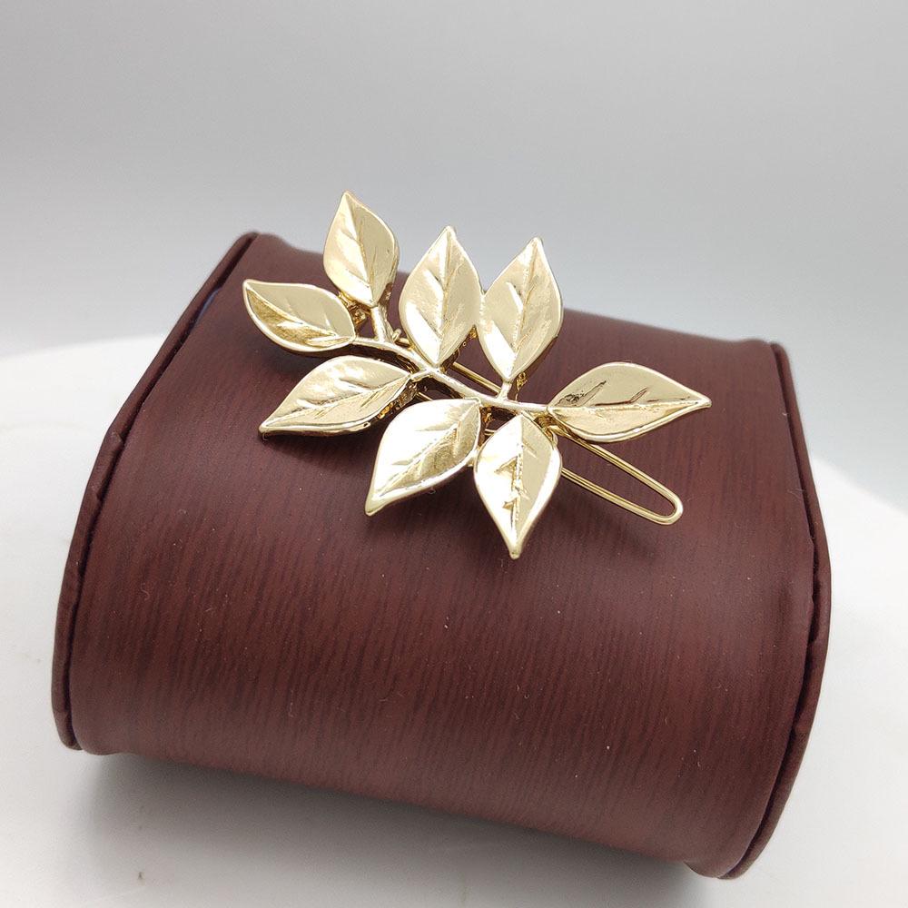 Irregular Metal Leaf Hair Clasp