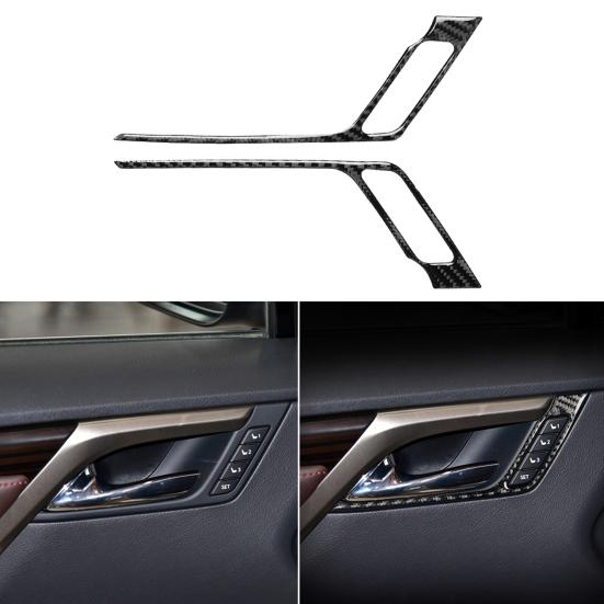 2PCS LEXUS Carbon Fiber Anti Scratch Badge For Door Handle Bowl Cover Trim 2PCS LEXUS Carbon Fiber Anti Scratch Badge For Door Handle Bowl Cover Trim