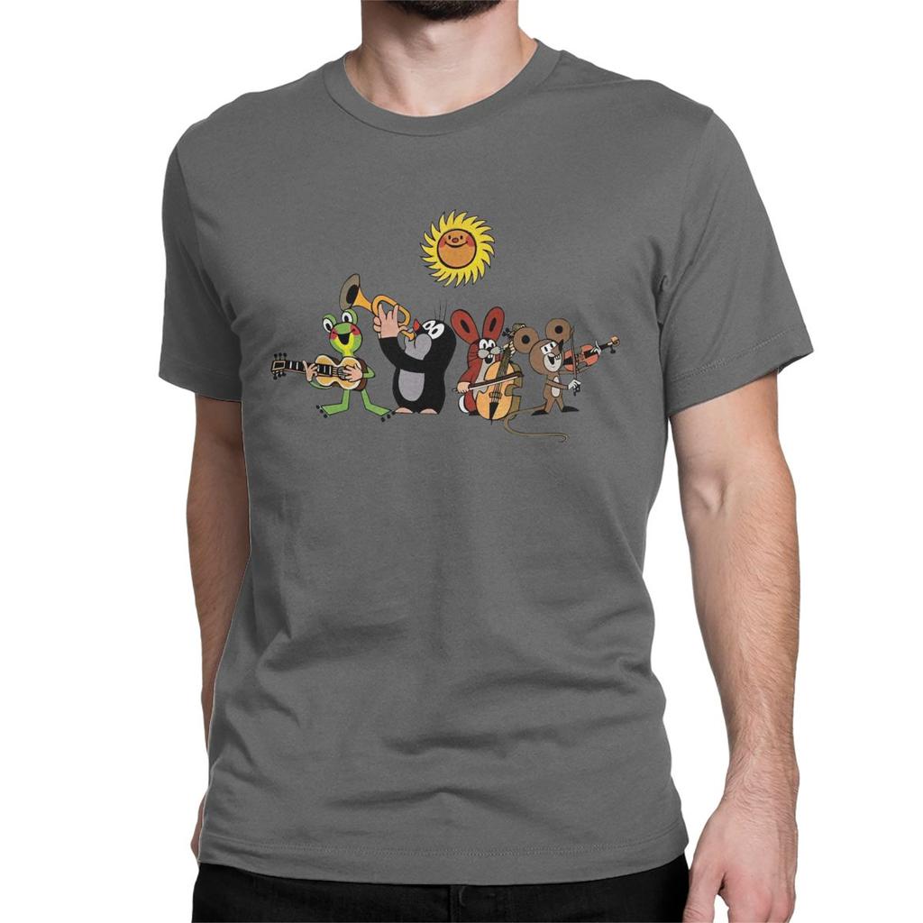The Little Mole Friends T-Shirt Men Women 100% Cotton T Shirt Cartoon Friends Together Short Sleeve Tee Shirt Summer Clothes