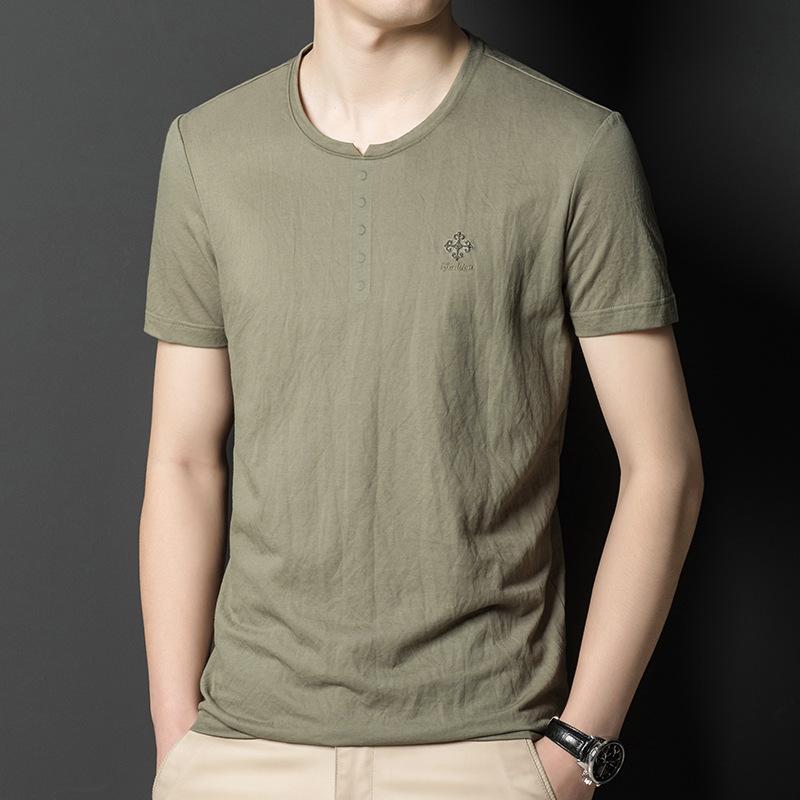 Новая летняя мужская свободная футболка с короткими рукавами — фото 4