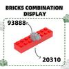 21Pcs/Lot 93888 Timeless Basic Thick 2x8 Constructing Blocks Construction Accessories Works With Brick Children Playthings Present