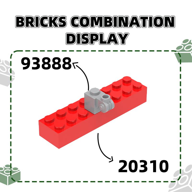 21Pcs/Lot 93888 Timeless Basic Thick 2x8 Constructing Blocks Construction Accessories Works With Brick Children Playthings Present