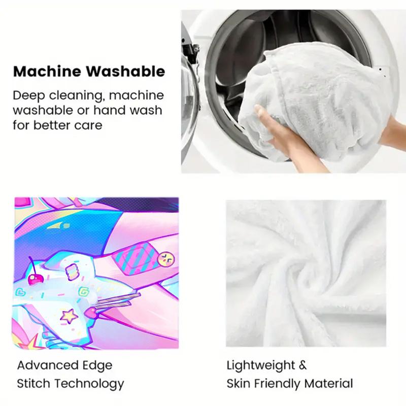 OMORI 2D Flat Pattern Flannel Blanket High quality All Seasons Warmth and Comfort Perfect for Christmas Gifts.DMT0925240