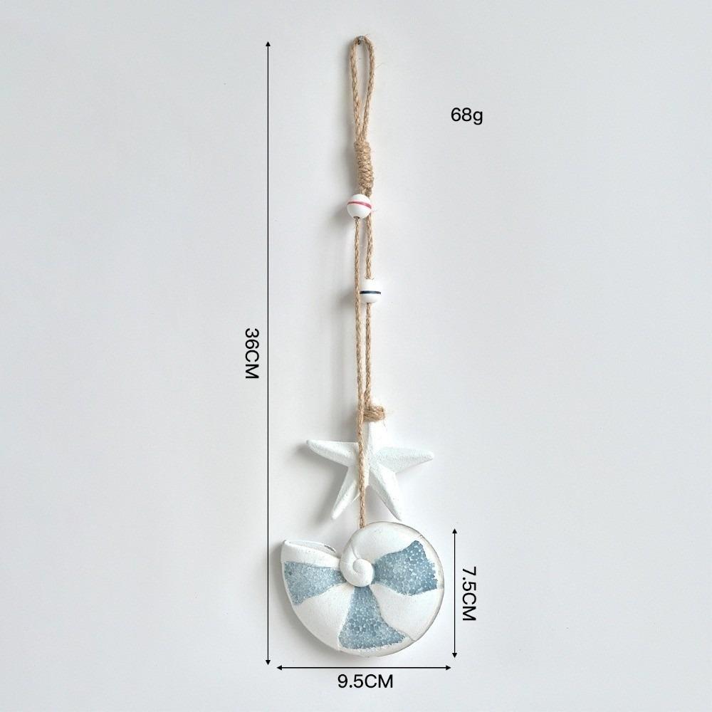Wooden Material Ocean Animal Pendant Jute Rope Wall Pendant Decoration Home Decoration