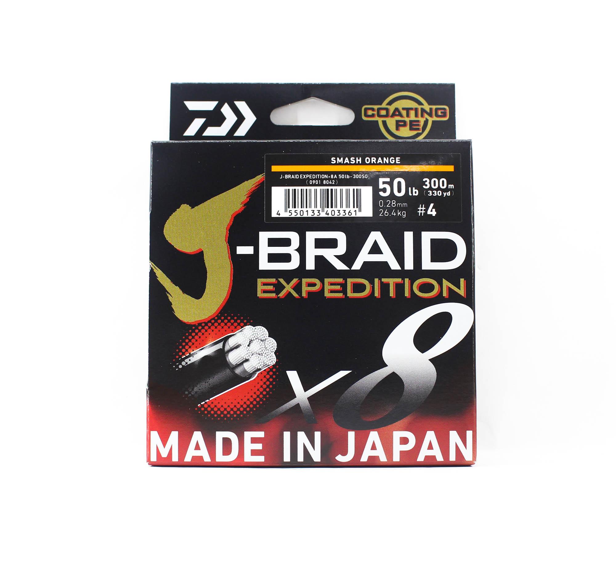 

Daiwa PE Line J Braid Expedition X8 300м 50lb Smash Orange (3361)