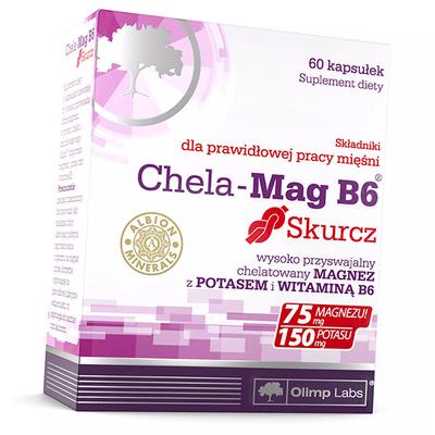 Potassium Magnesium Vitamin B6, Chela-Mag B6 Skurcz, 60caps (36283069)