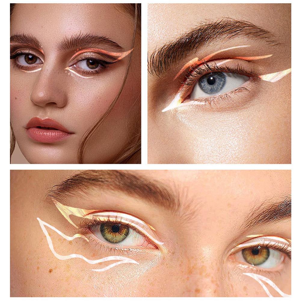 Evropský a americký oční make-up tetovací samolepky vodotěsné simulační make-up oční samolepky na obličej Q6J6