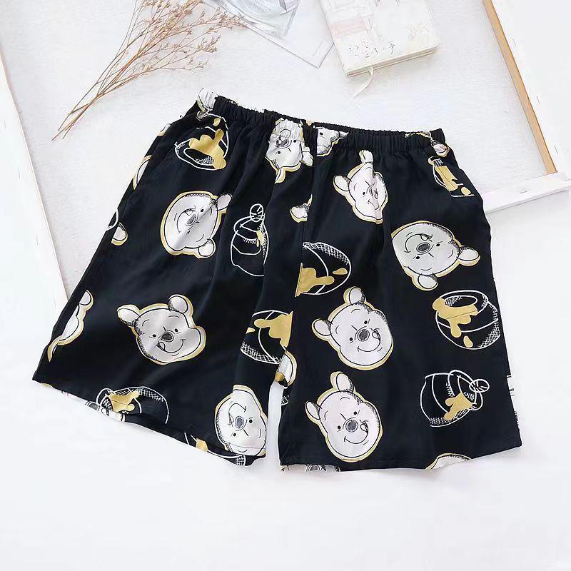 Women's Cotton & Rayon Casual Beach Shorts - Non-Fading, Summer Five-Point Style, Wear Indoors or Outdoors