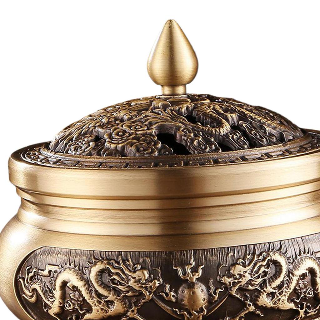 Antique Style Brass Coil Incense Burner Fragrance Accessories Censer Year Gift Holder