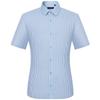 SAINT ANGELO Men's Short Sleeve Striped Business Shirt
