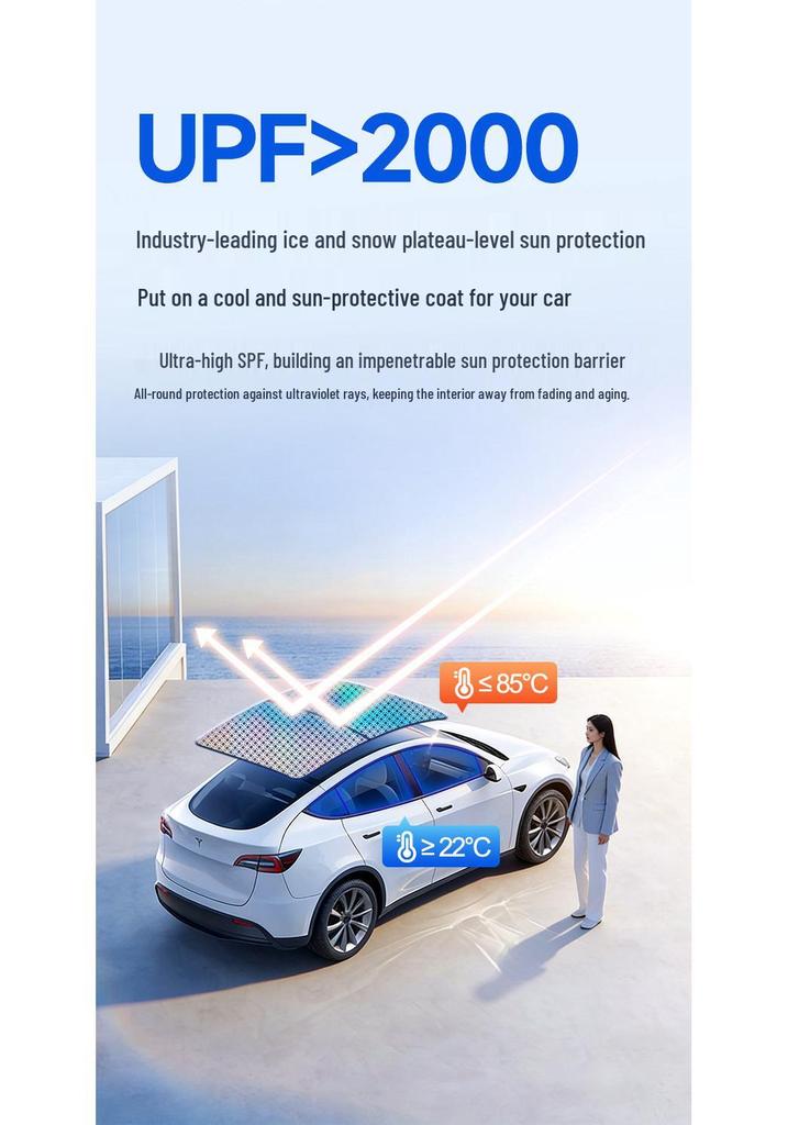 Model Y 3 Refresh Graphene Laser Sunshade for Sunroof: Sun Protection & Heat Insulation