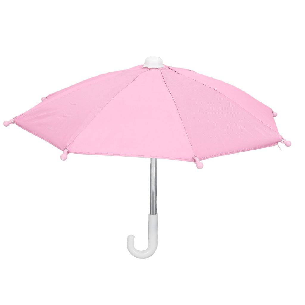 Handy Sonnenschirm Niedlich Tragbar PVC und Metall Handy Schirm Sonnenschutz Abdeckung für Angeln Rosa