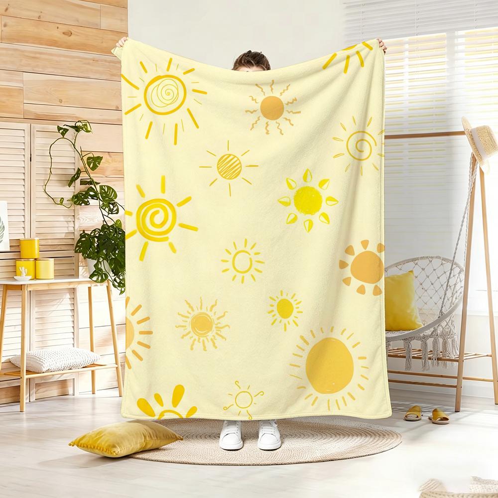 Healing Soft Aesthetic Throw Lightweight 240G Flannel Blanket Soft Skin-Friendly For Summer Cooling