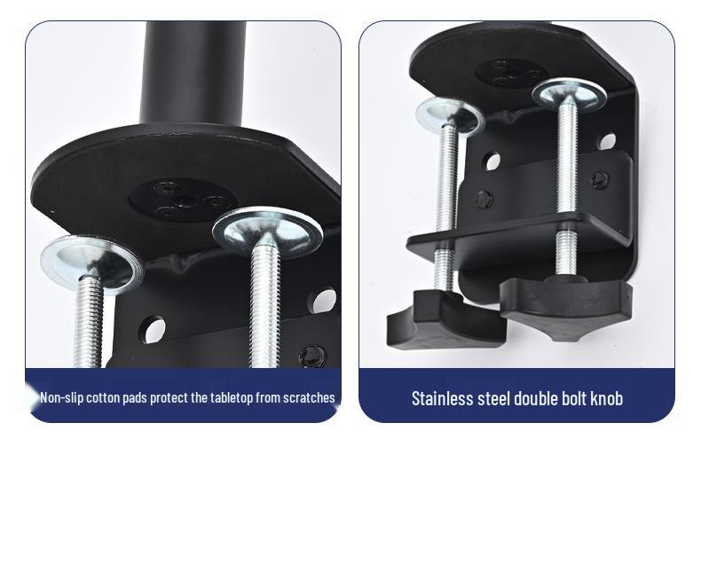 Justerbart mekaniskt armställ för dubbla skärmar